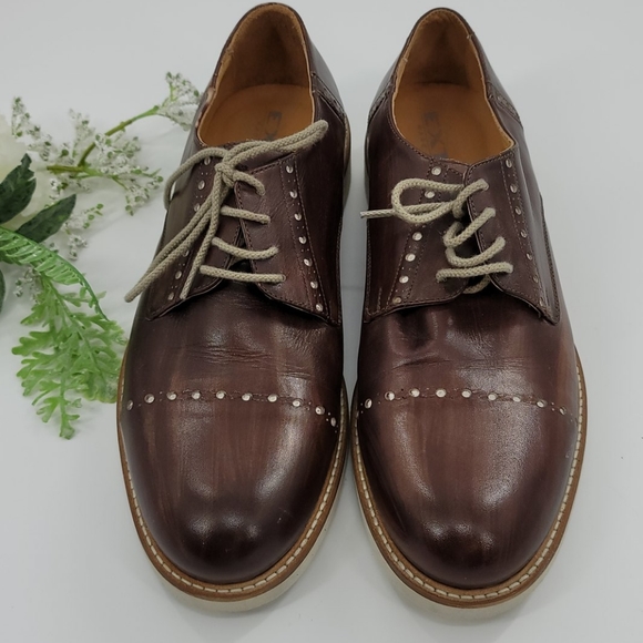 Italian hand made Exton Men's Brogues size 10 - Picture 2 of 6